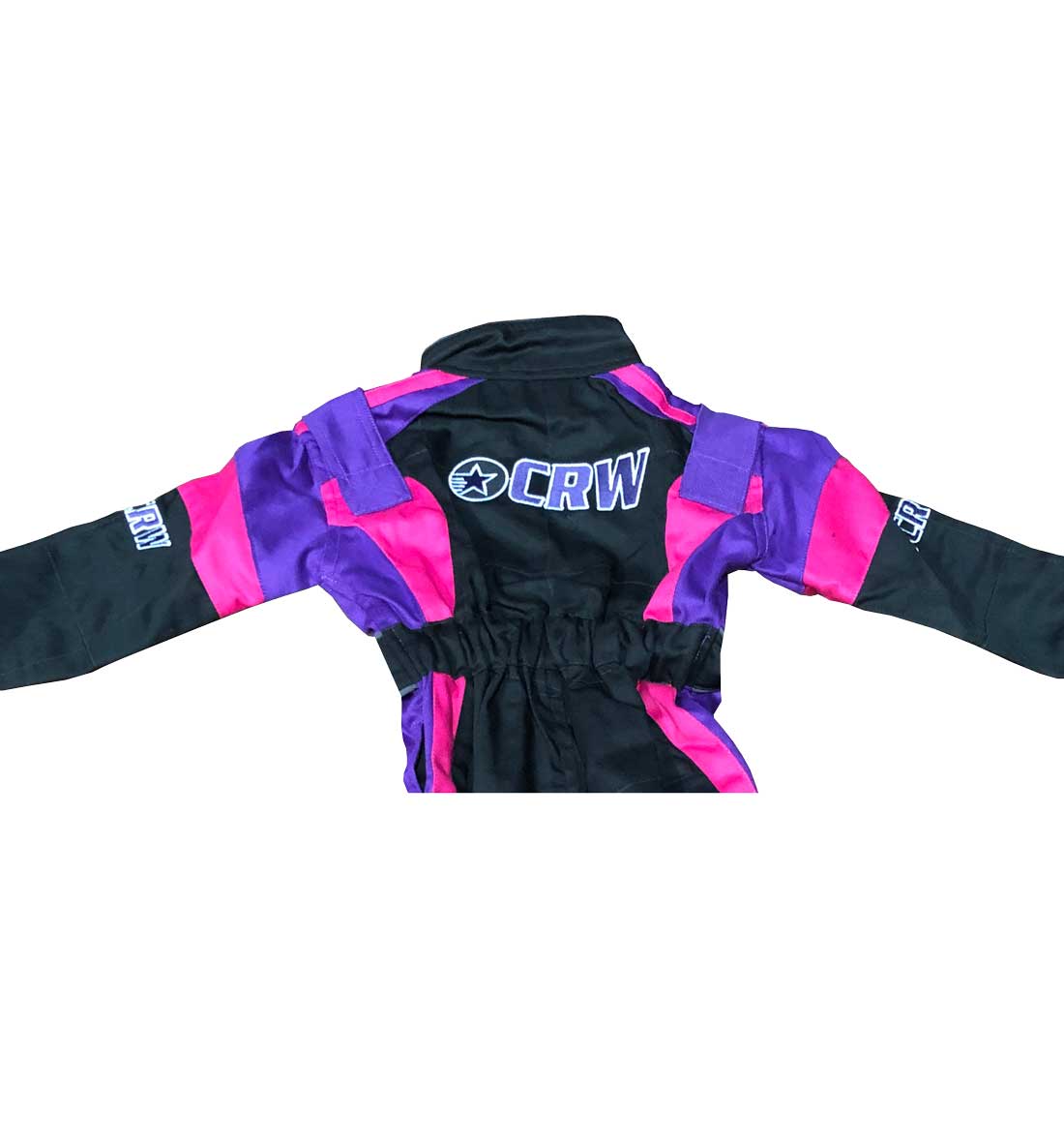 Kids Podium Pit Crew Suit - Black/Pink/Purple