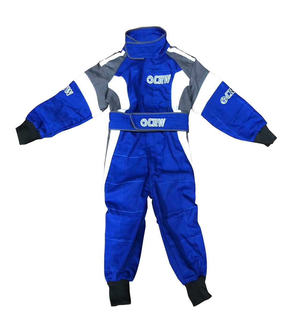 Kids Podium Pit Crew Suit - Blue/White/Grey