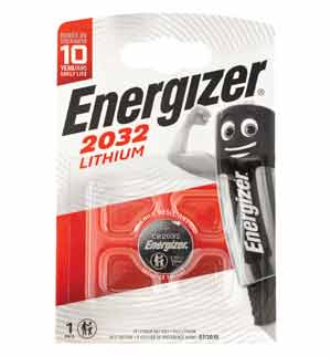 Energizer Lithium CR2032 Button Battery - 3V