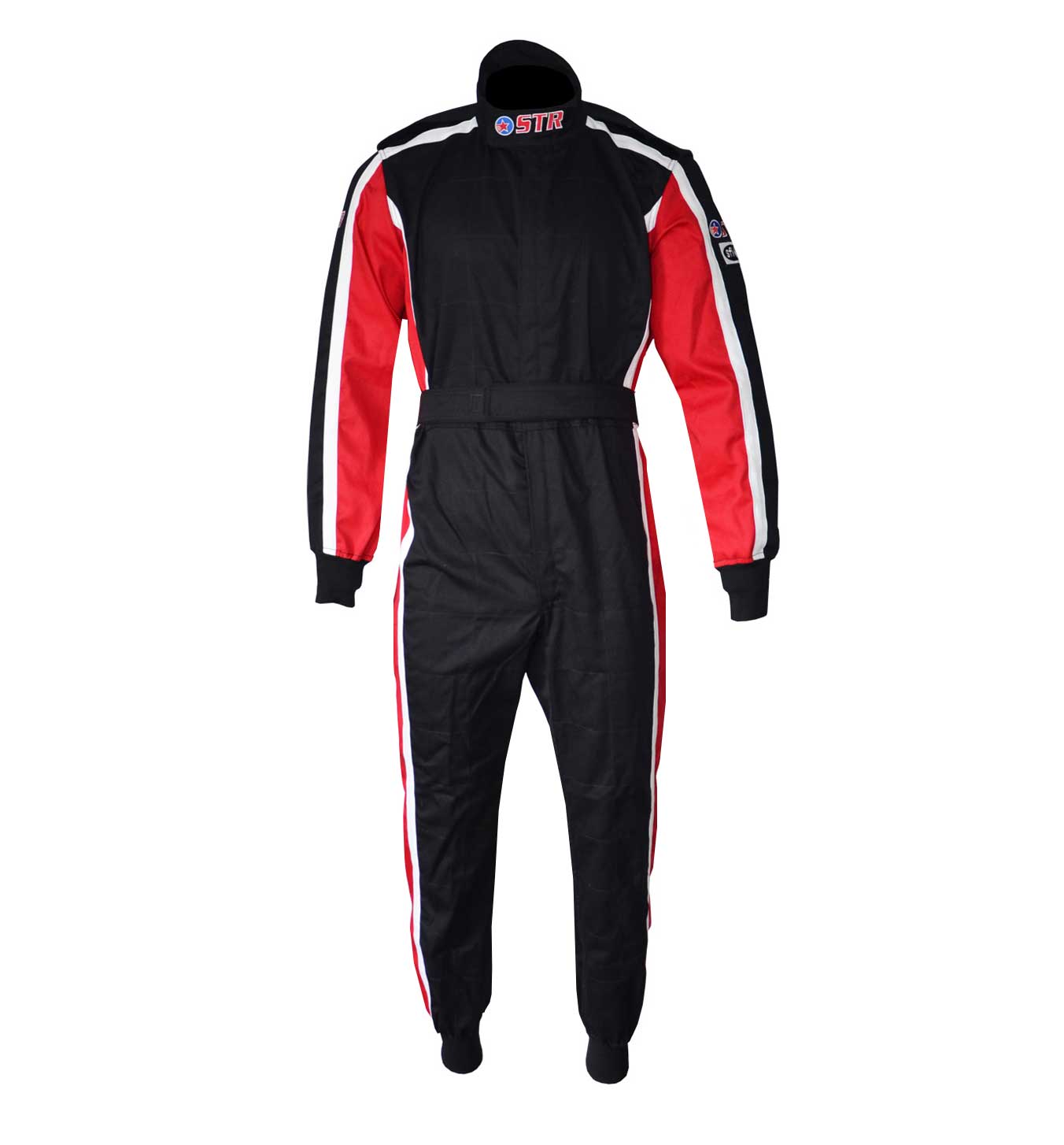 STR 'Evo Pro' Race Suit - Black/White/Red