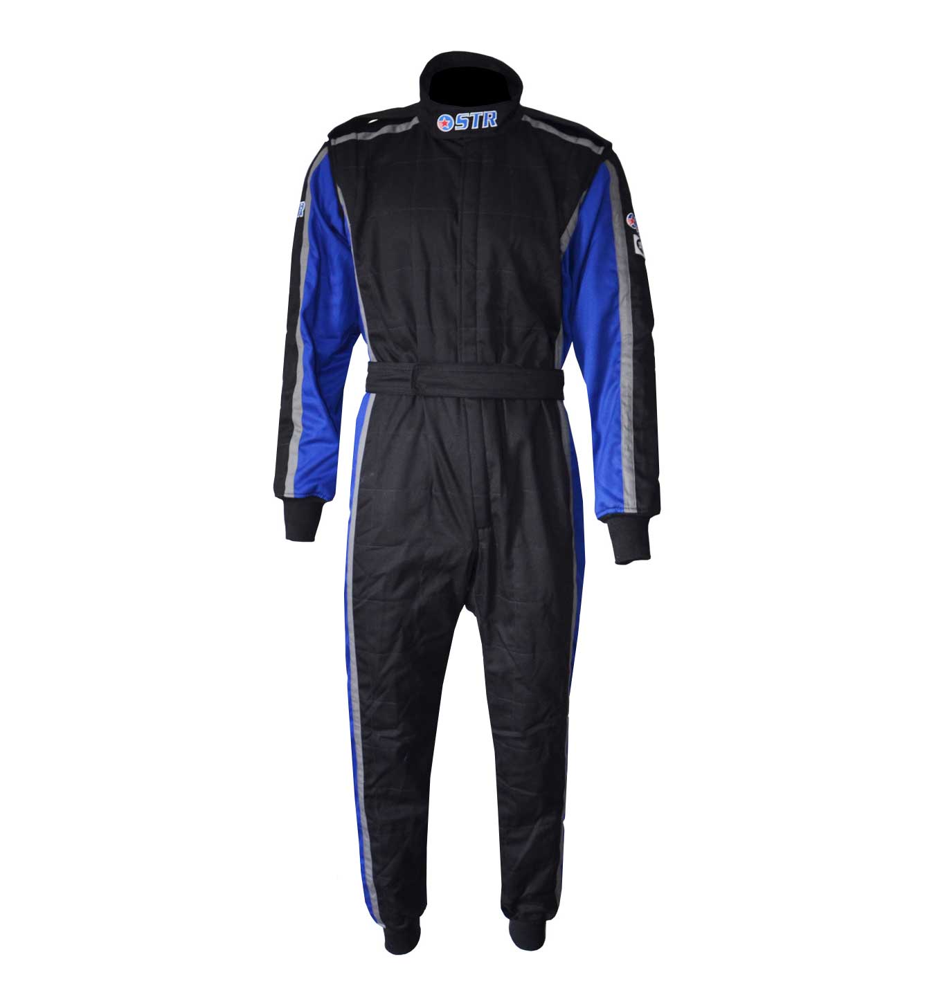 STR 'Evo Pro' Race Suit - Black/Grey/Blue