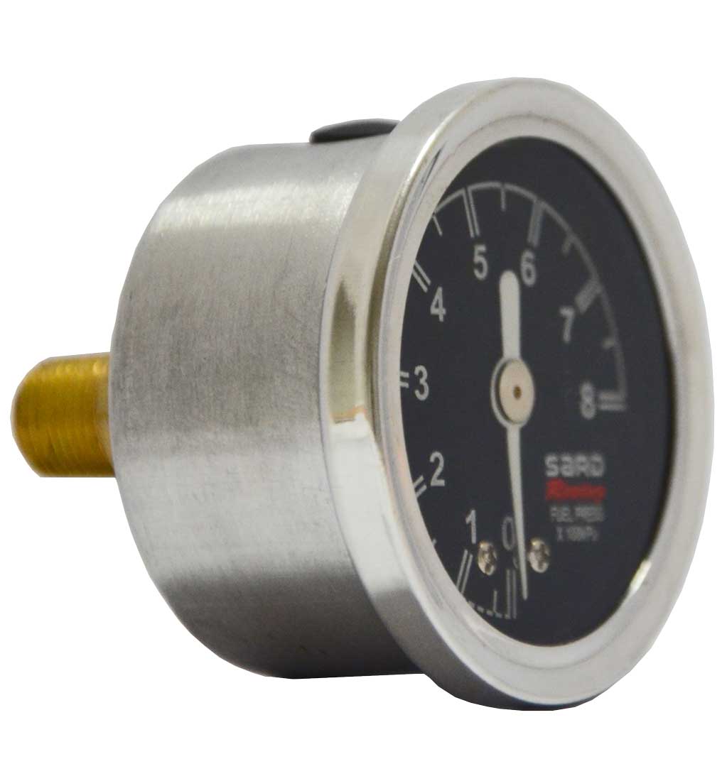 LiquidFilled Fuel Regulator Pressure Gauge Black Face