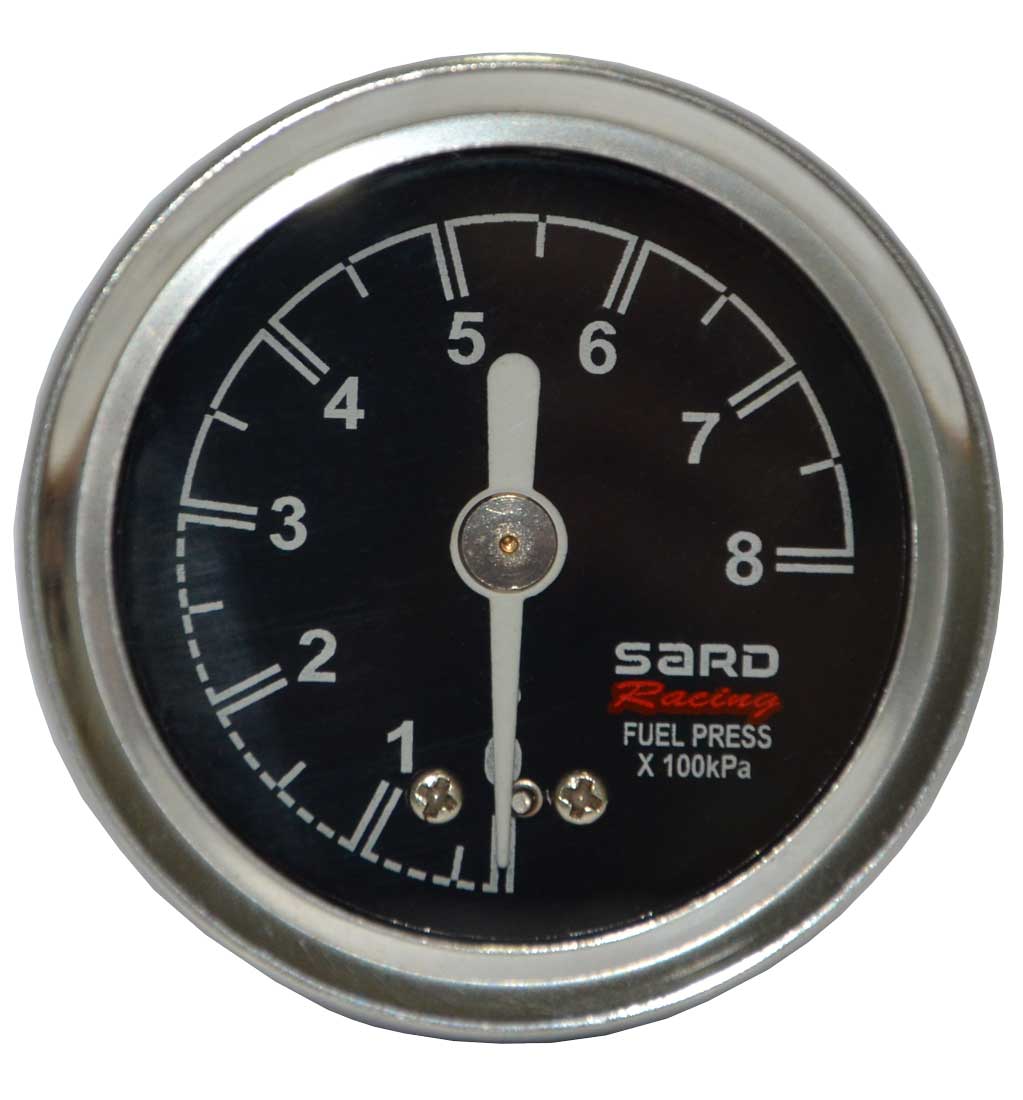 LiquidFilled Fuel Regulator Pressure Gauge Black Face