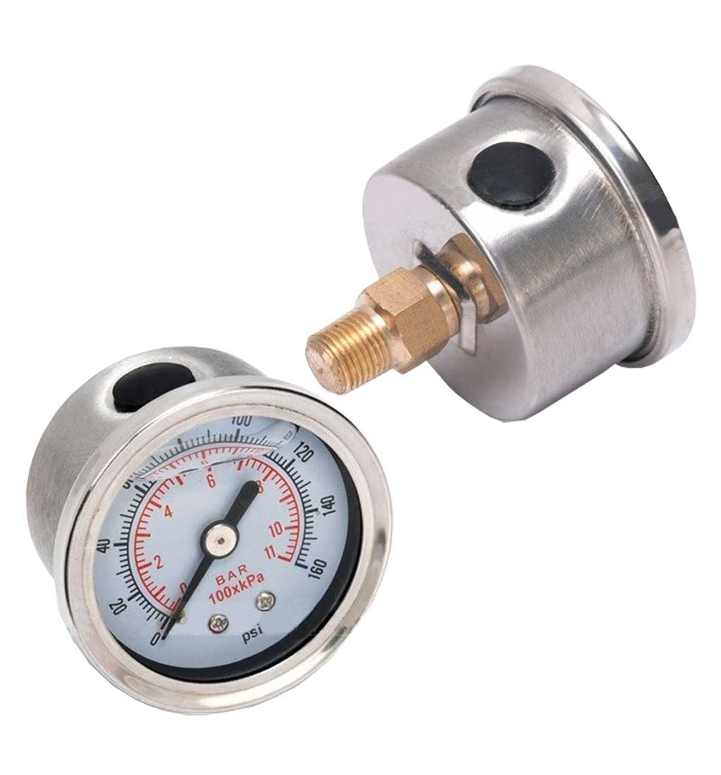 Liquid-Filled Fuel Regulator Pressure Gauge