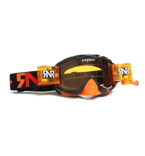 Rip N Roll RNR 'Hybrid XL' Goggles - Black/Orange