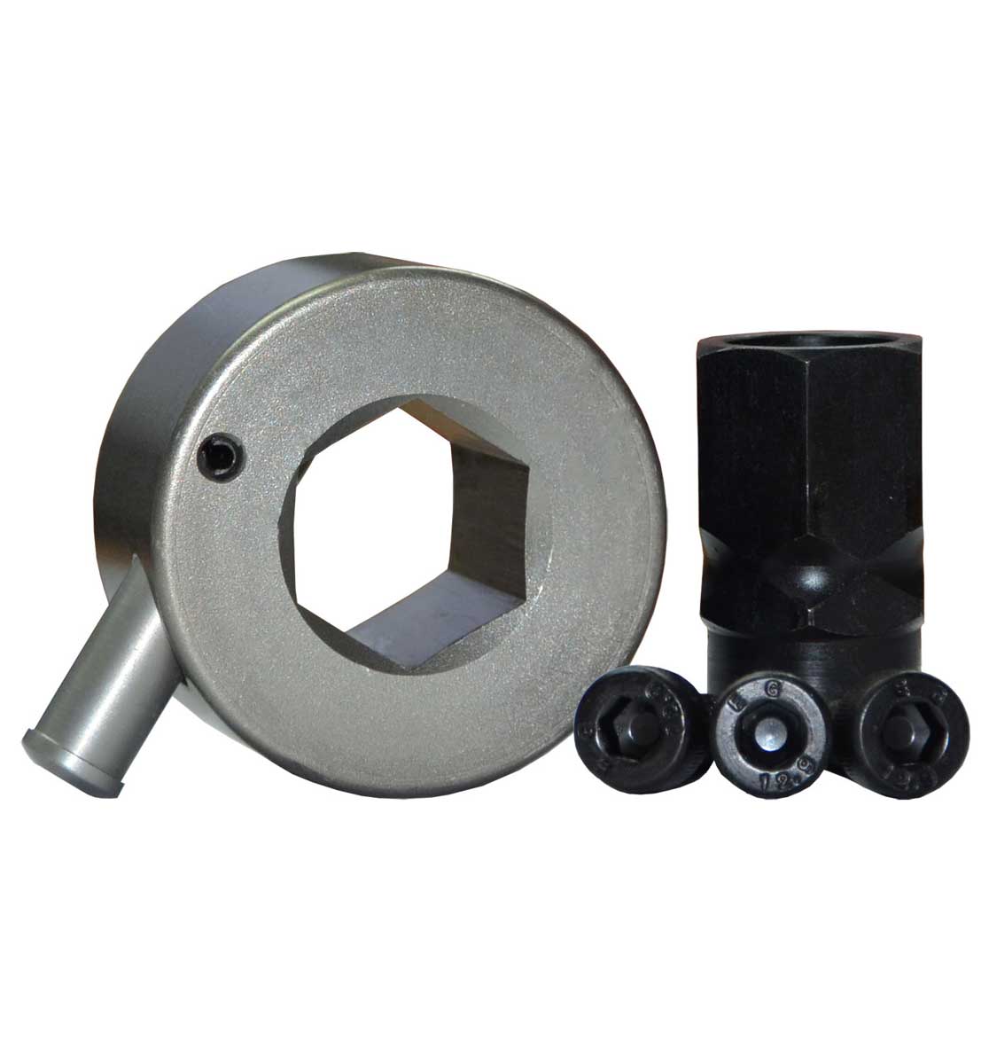 3 Hole Hex Quick Release Steering Hub Silver