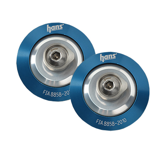 Helmet Posts for Hans/Hybrid Device SAH, Blue