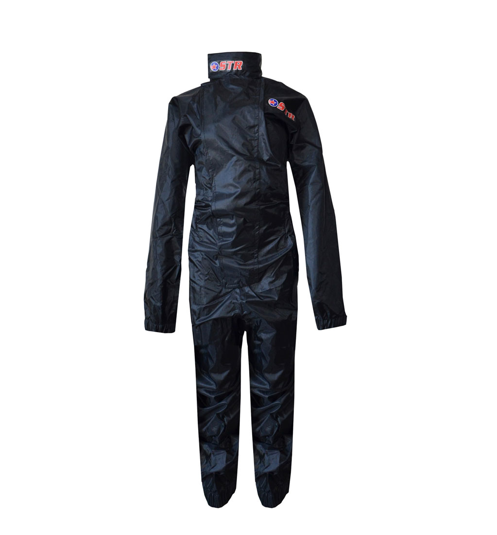 STR Youth / Kids Rain Wet Suit - Black 8XS