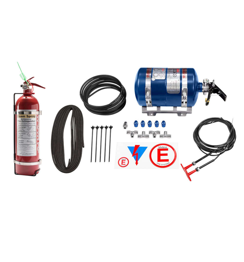 Lifeline Zero 2020 Mechanical Fire Extinguisher 3.0 Ltr Rally Package