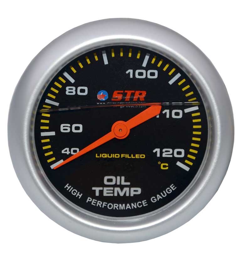 Oil Temp Mechanical Liquid Filled Gauge | High Performance