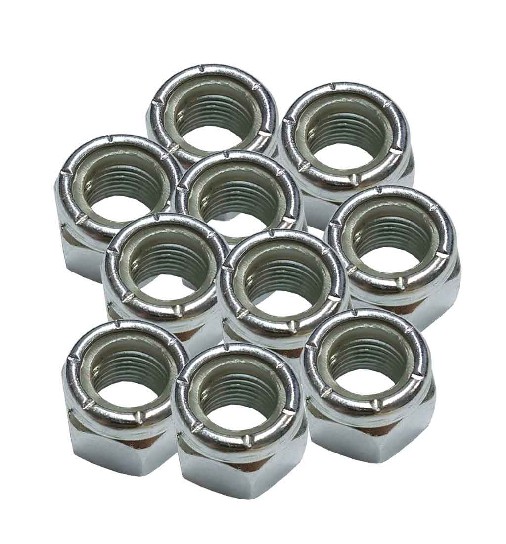 1/2" UNF Right Hand Fine Threaded Nyloc Nuts 1/2"