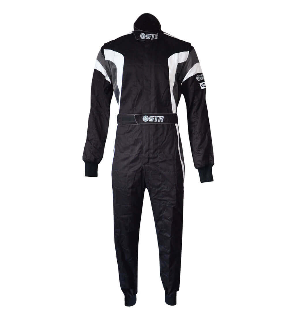STR 'Podium' Race Suit - Black/White/Grey
