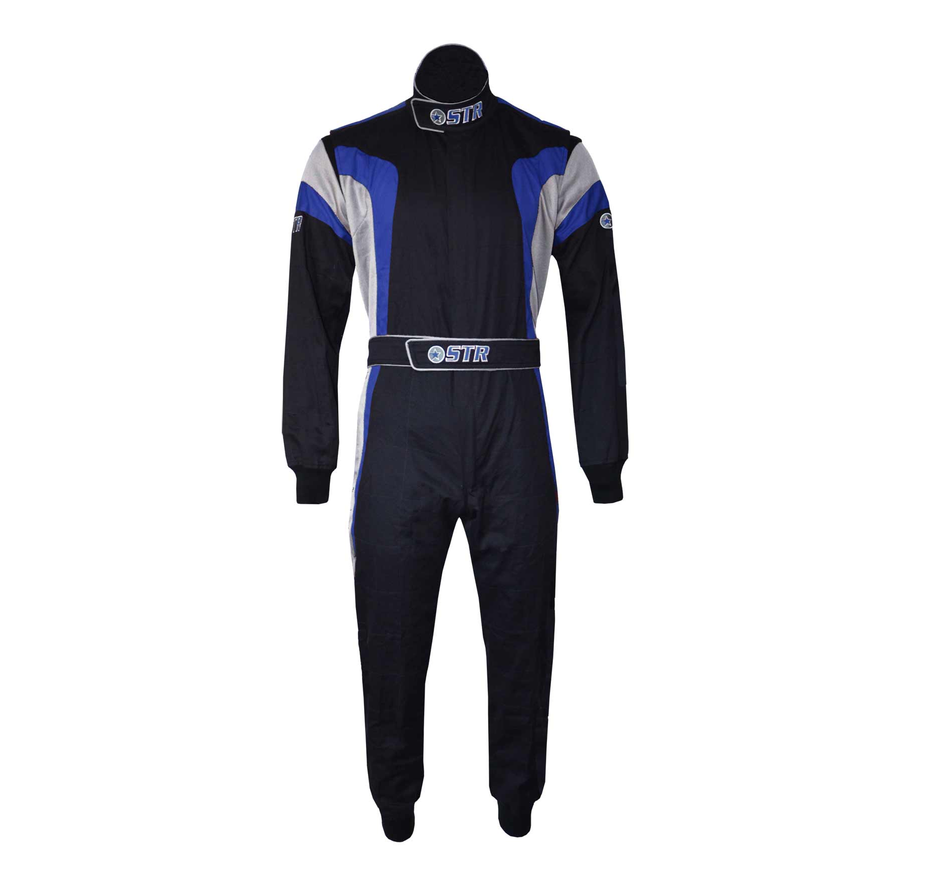 STR 'Podium' Race Suit - Black/Blue/White