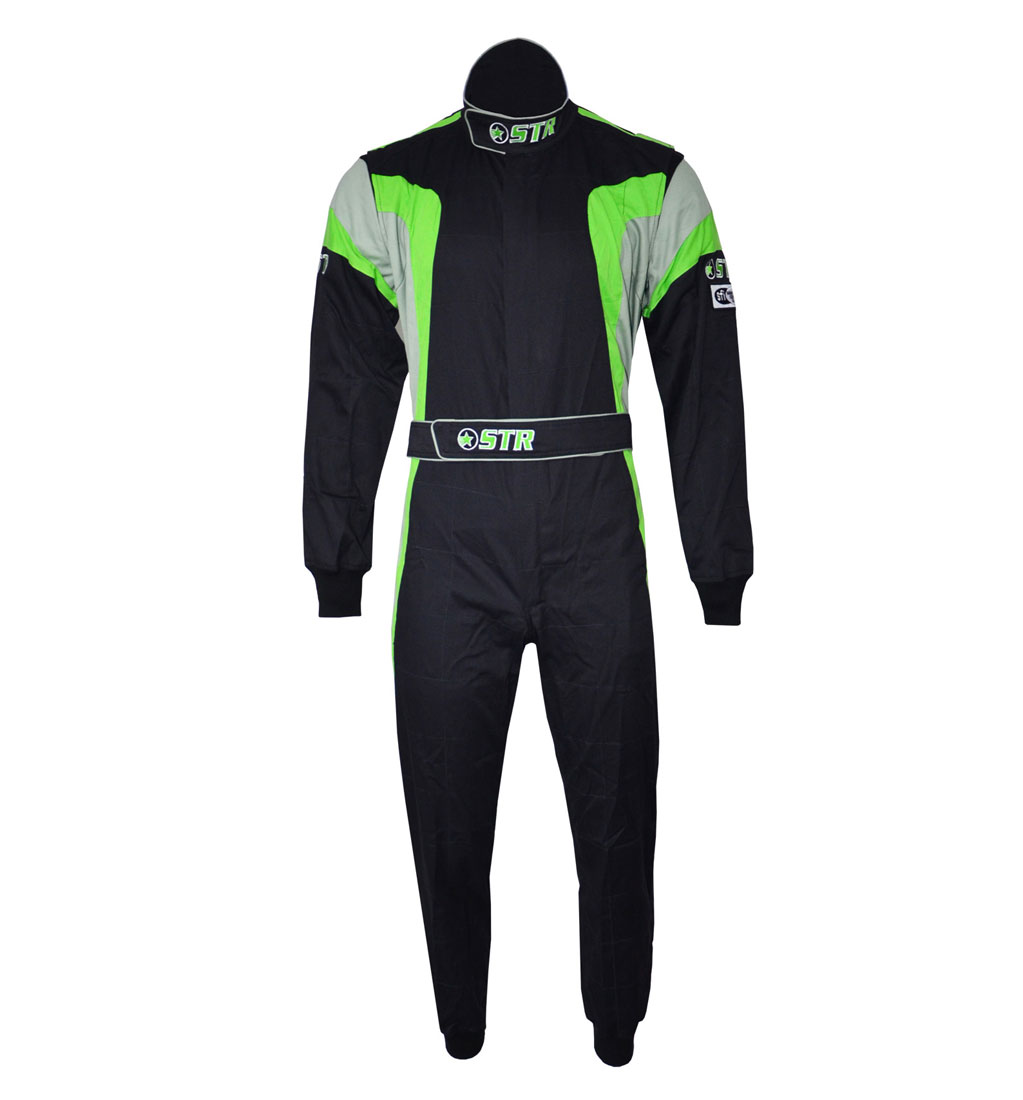 Podium Race Suit EU56 Race Suit Black/Green/Silver