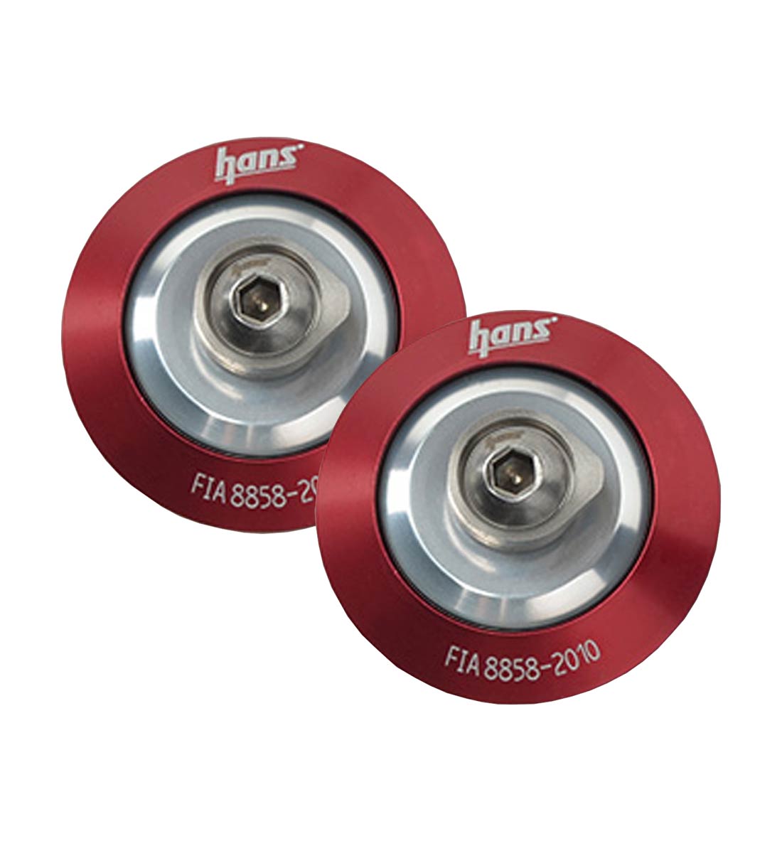 Helmet Posts for Hans/Hybrid Device, Red