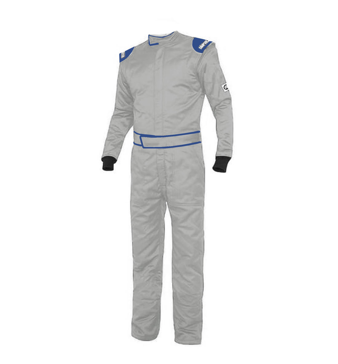 Simpson Renegade Race Suit - Grey/Blue