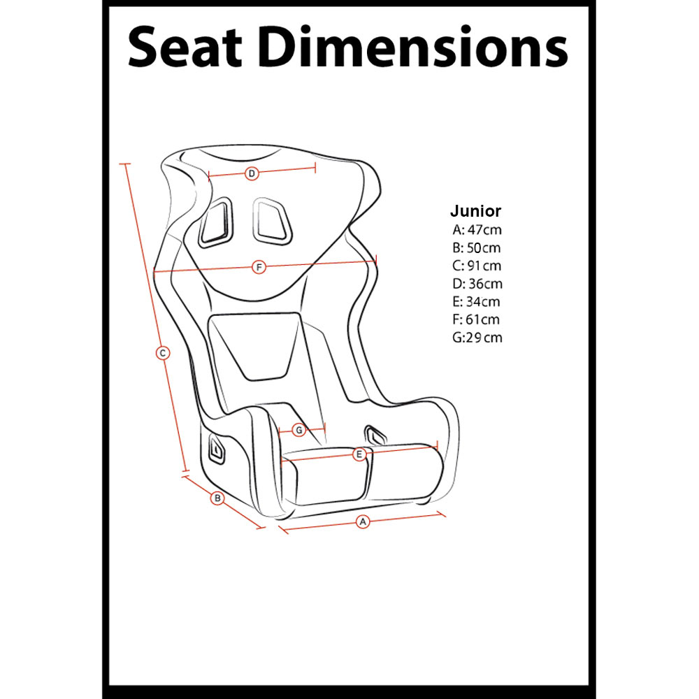 Corbeau Revenge X System 1 Race Seat FIA 2031 - Junior