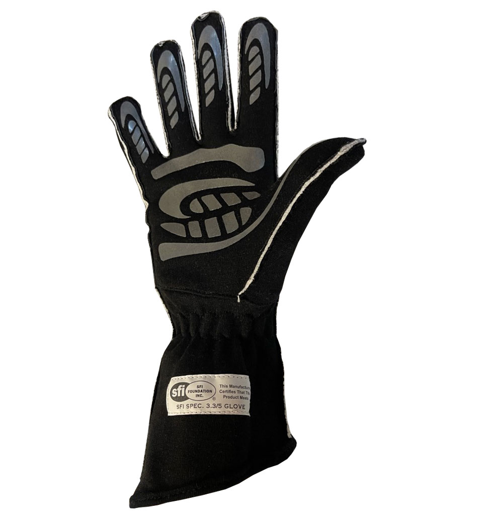 STR Raceline Race Glove - Black/Yellow Flou