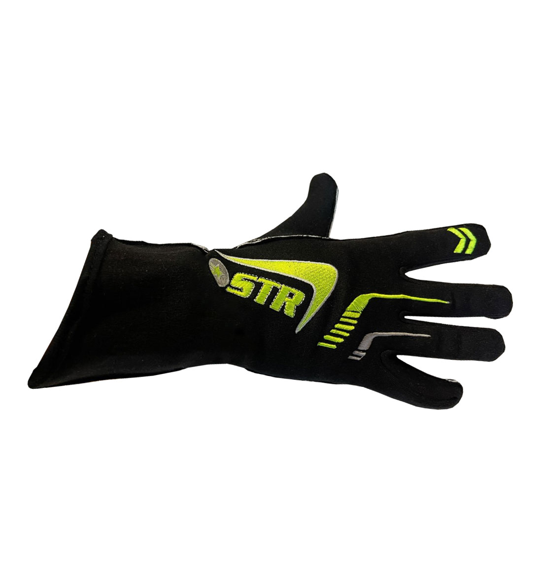 STR Raceline Race Glove - Black/Yellow Flou