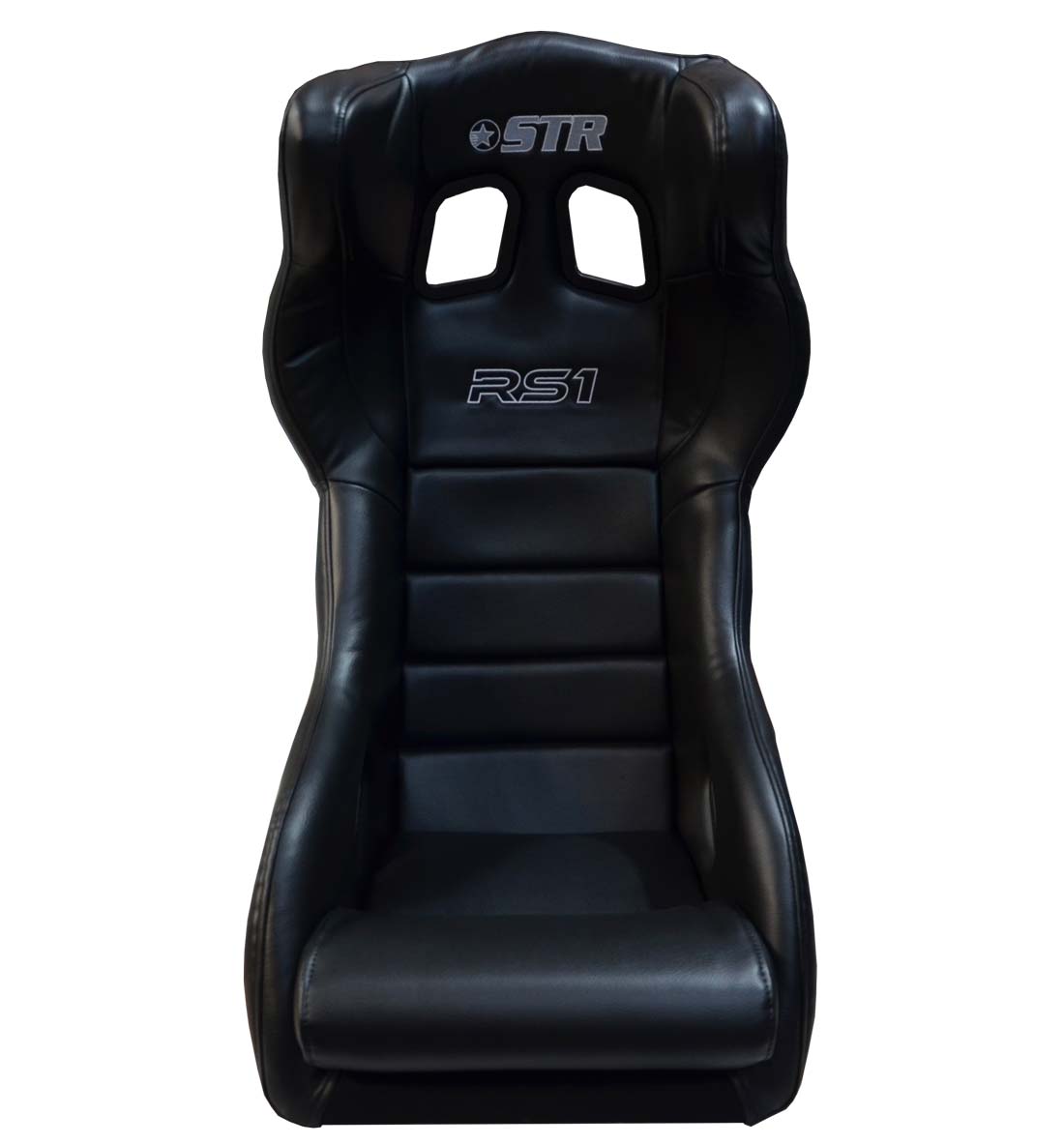 STR 'RS1' FIA Approved Race Seat - 2028 Black PVC Leather