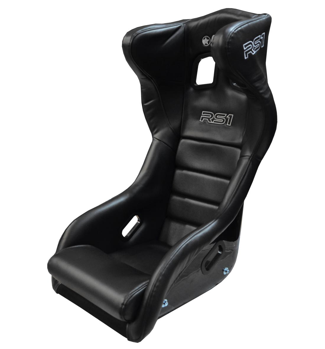 STR 'RS1' FIA Approved Race Seat - 2029 Black PVC Leather