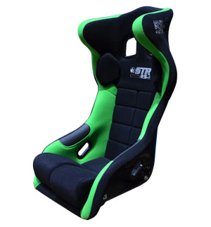 STR 'RS2' FIA Approved Race Seat - 2028 Black/Green