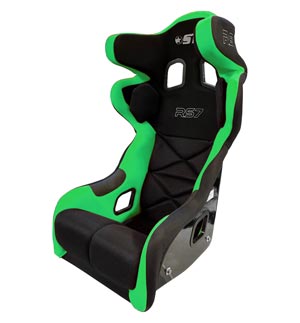 STR 'RS7' FIA Approved Race Seat - 2029 Black Green