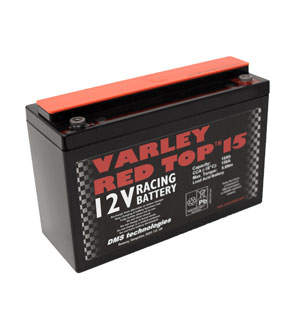 Varley Red Top 15 AGM Racing Battery - 12V 15Ah