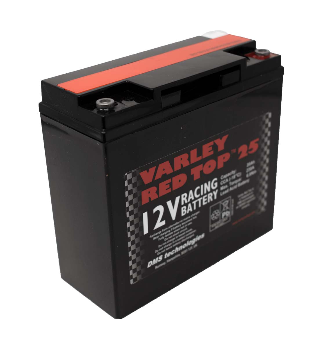 Varley Red Top 25 AGM Racing Battery - 12V 20Ah