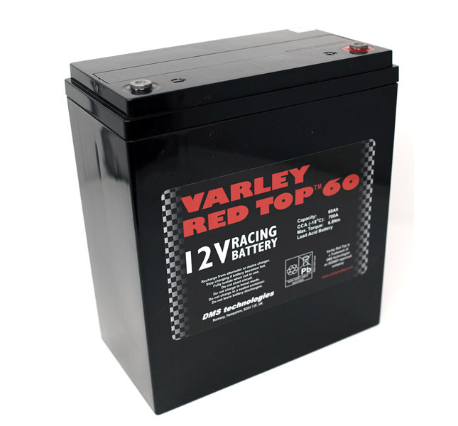 Varley Red Top 60 AGM Racing Battery - 12V 60Ah