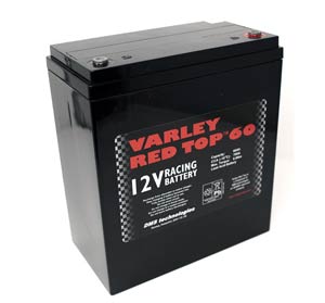 Varley Red Top 60 AGM Racing Battery - 12V 60Ah