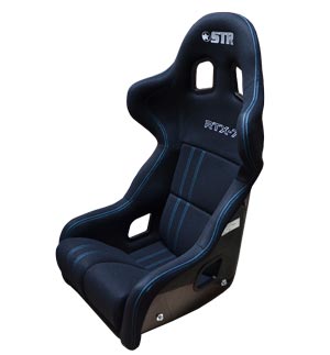 STR 'RTX-7' FIA Approved Race Seat - 2030 Black &amp; Blue Stitching