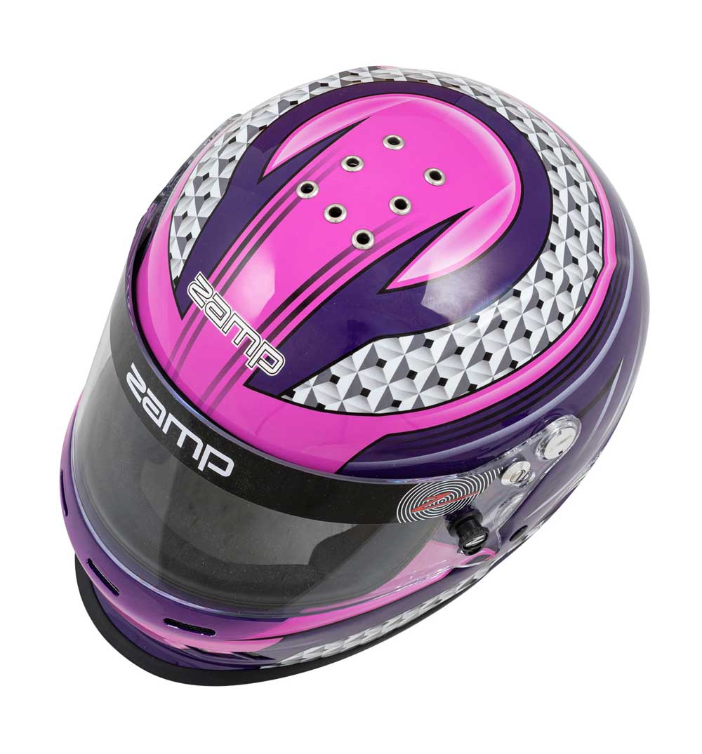 Zamp RZ 37 Youth Helmet SFI 24.1 - Pink/Purple