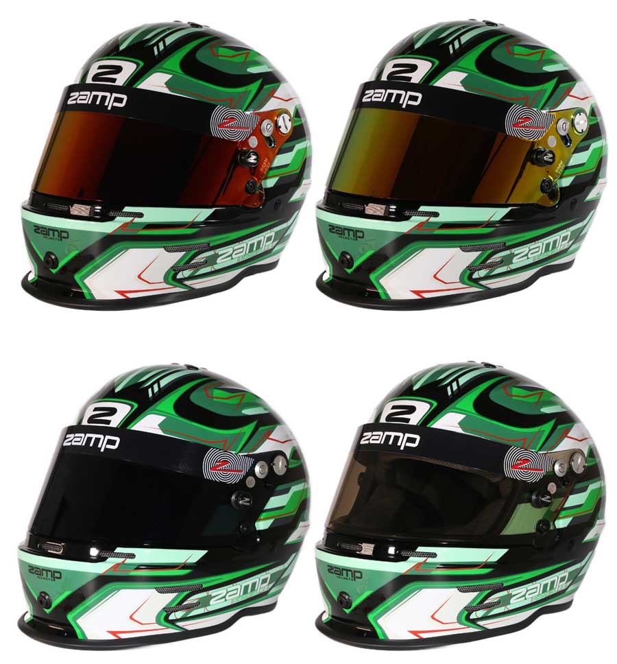 Zamp RZ 42 Youth Helmet CMR2016 - Black/Green