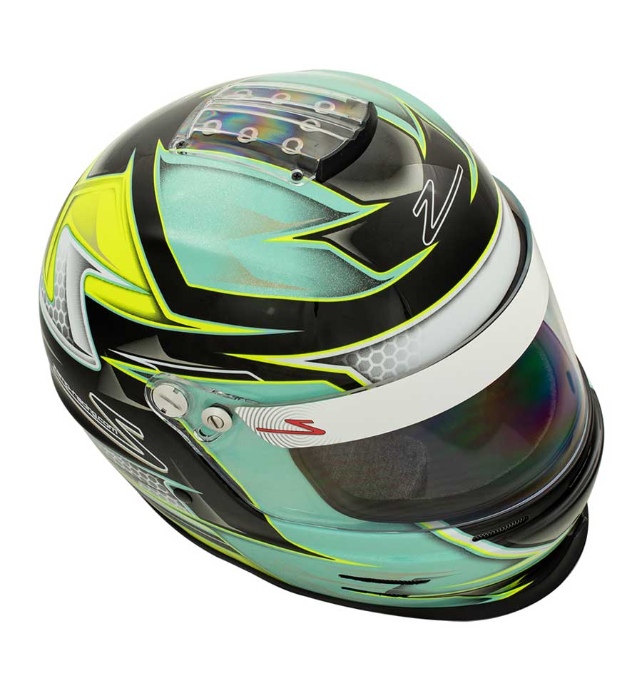 Zamp RZ 42 Youth Helmet CMR2016 - Green/Silver