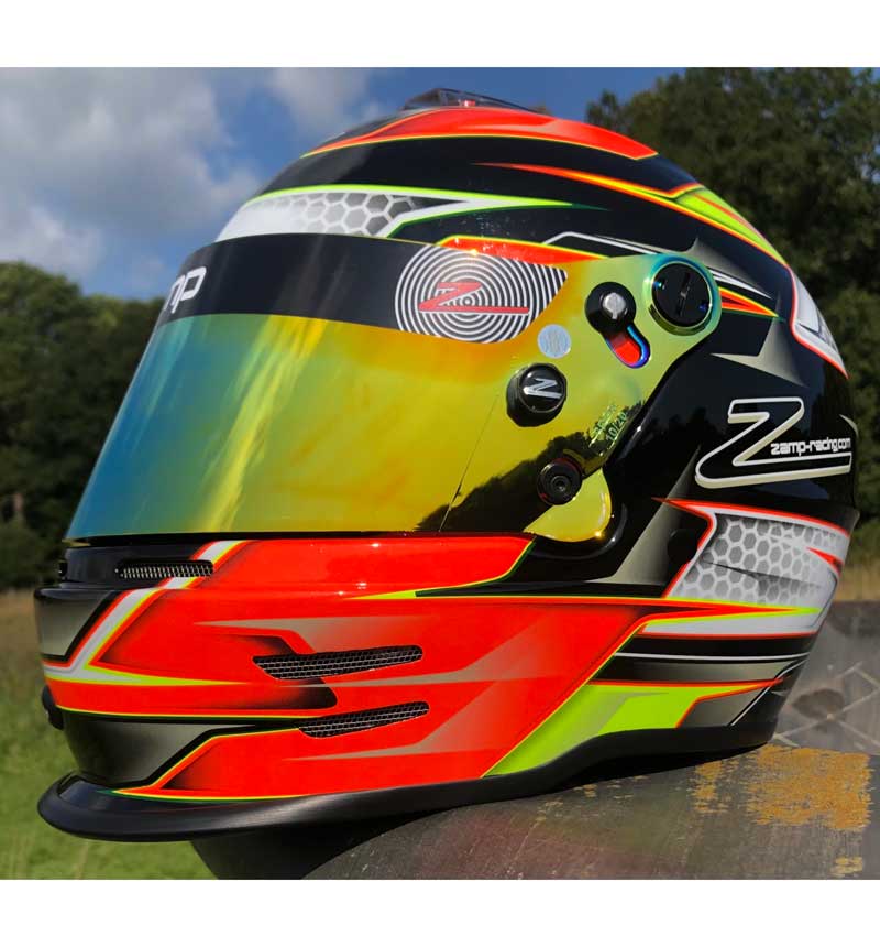 Zamp RZ 42 Youth Helmet CMR2016 - Orange/Yellow