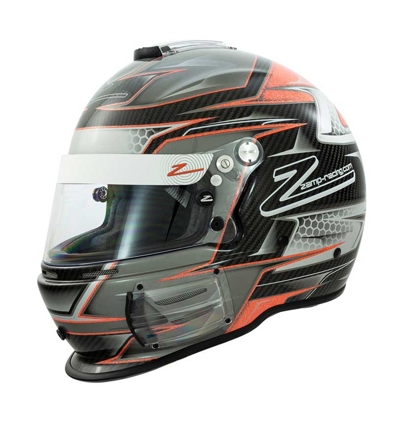 Zamp RZ 44 Helmet FIA 8859-2015 SA2015 - Carbon Orange