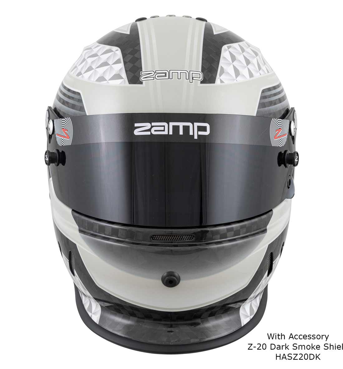 Zamp Helmet RZ65D - Black/Grey/Carbon Fibre