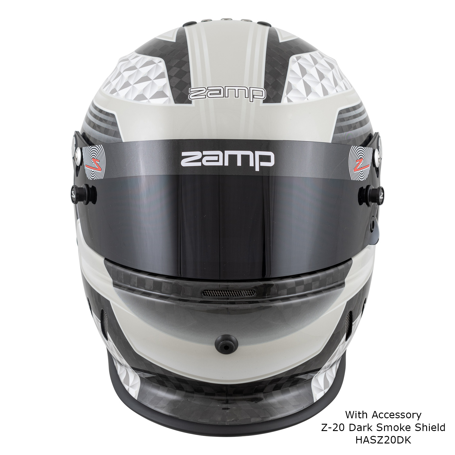 Zamp Helmet RZ65D - Black/Grey/Carbon Fibre