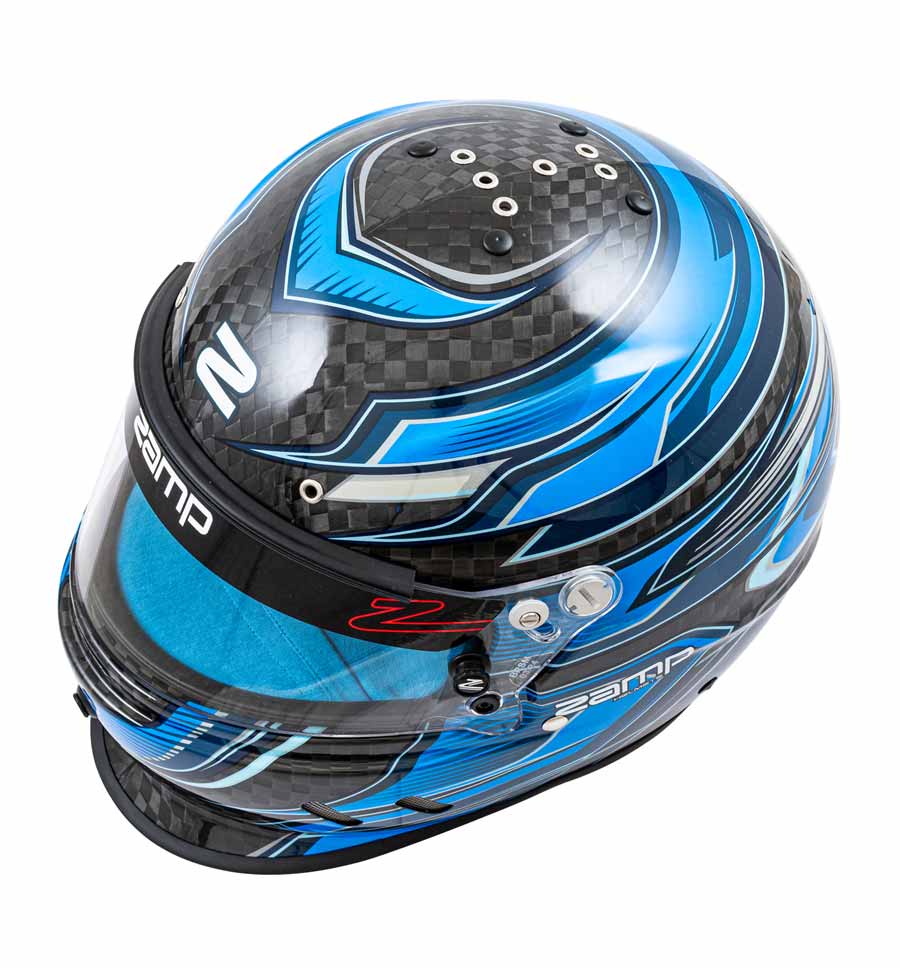 Zamp Carbon Helmet RZ67D - Carbon Blue