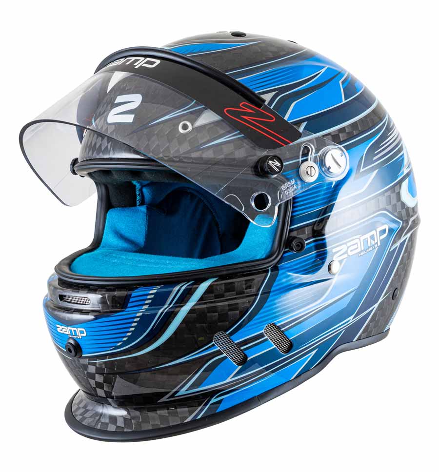 Zamp Carbon Helmet RZ67D - Carbon Blue