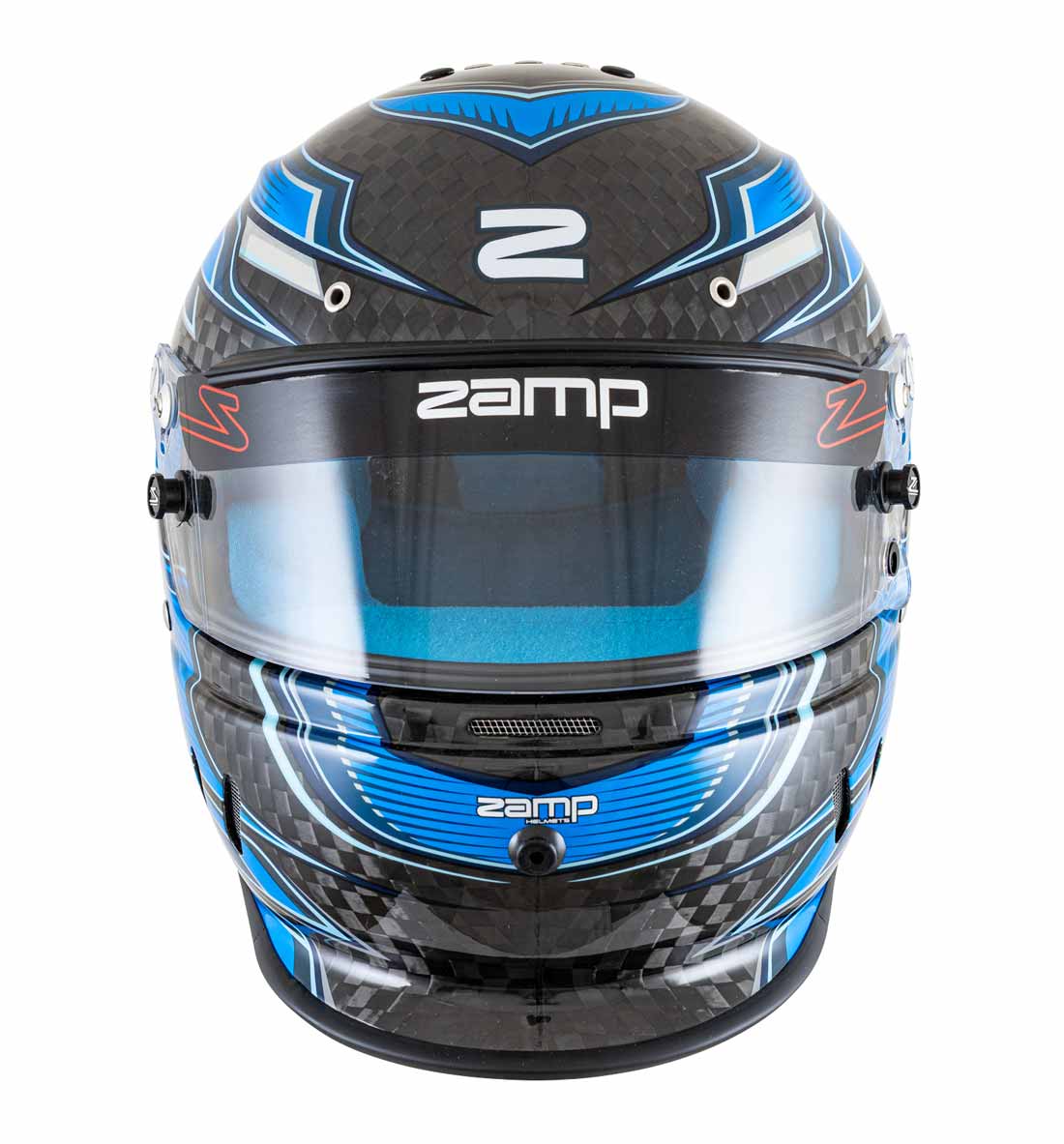 Zamp Carbon Helmet RZ67D - Carbon Blue