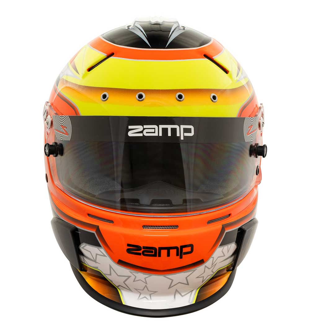 Zamp RZ 70 Helmet FIA 8859-2015 SA2020 - Orange/Yellow