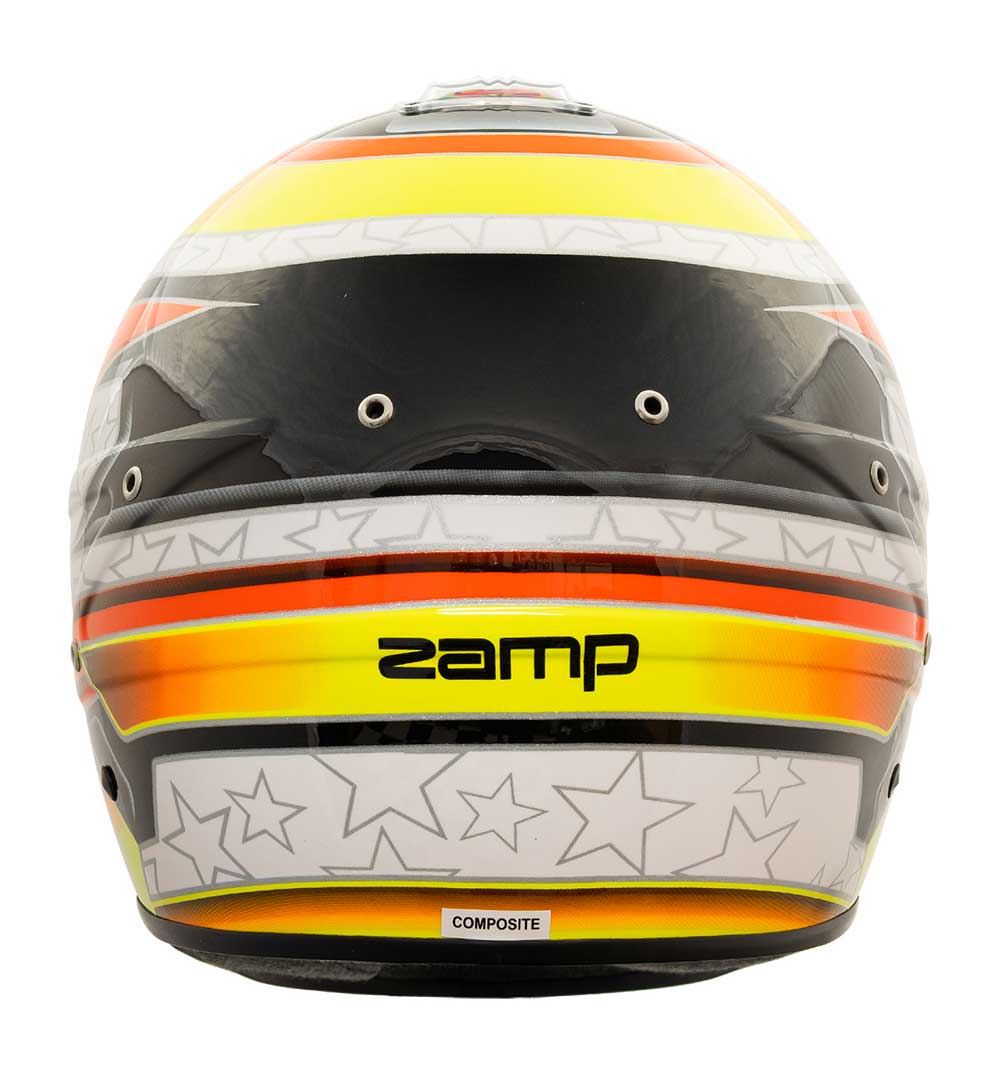 Zamp RZ 70E Helmet FIA 8859-2015 SA2020 - Orange/Yellow