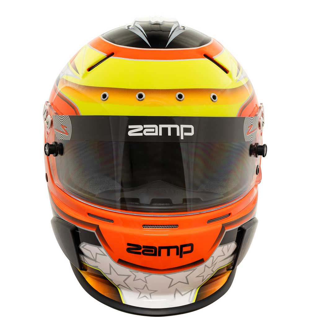 Zamp RZ 70E Helmet FIA 8859-2015 SA2020 - Orange/Yellow