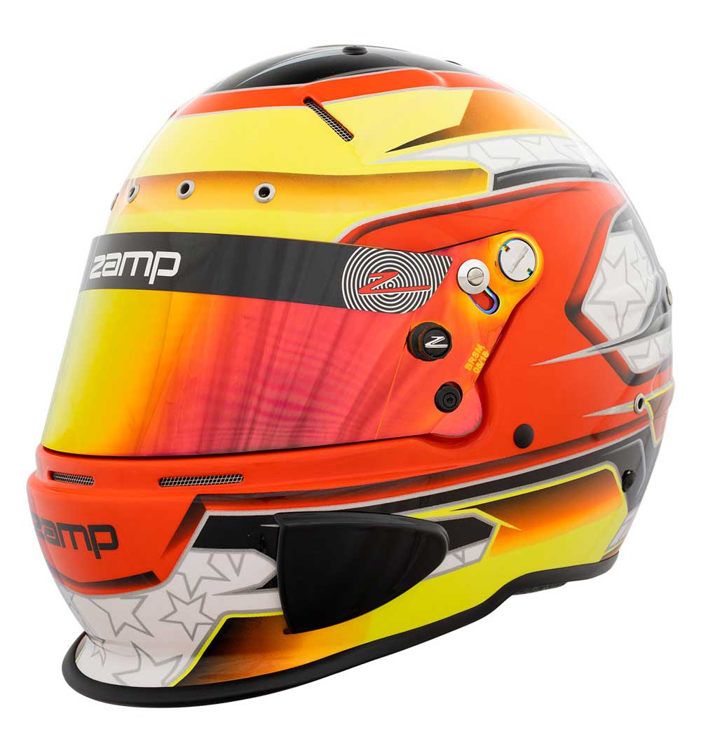 Zamp RZ 70E Helmet FIA 8859-2015 SA2020 - Orange/Yellow