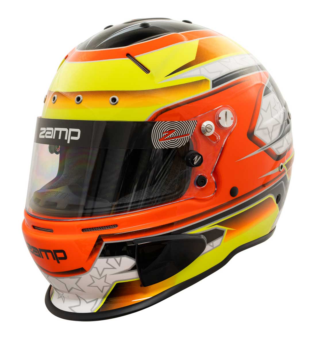 Zamp RZ 70E Helmet FIA 8859-2015 SA2020 - Orange/Yellow
