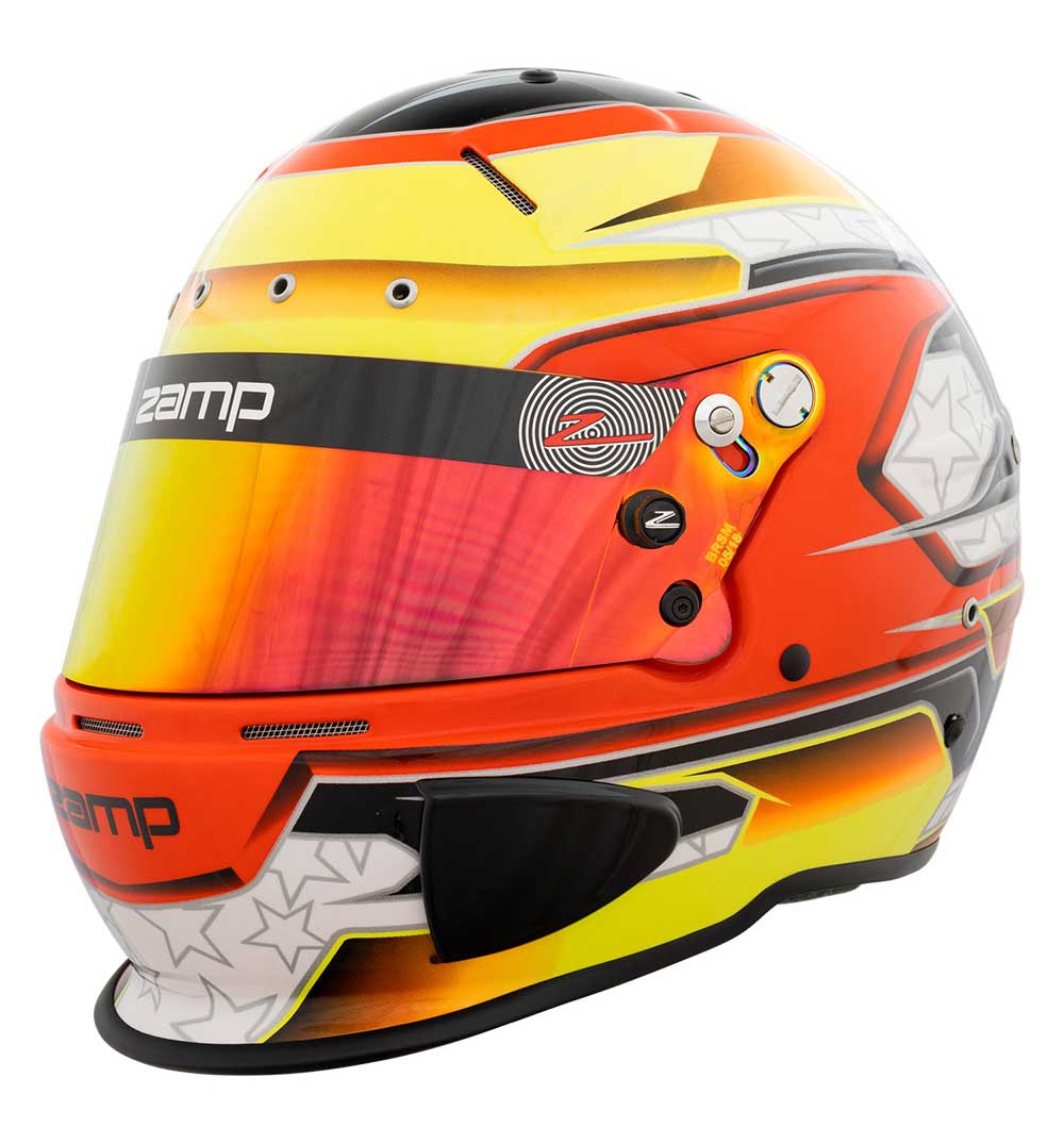 Zamp RZ 70 Helmet FIA 8859-2015 SA2020 - Orange/Yellow