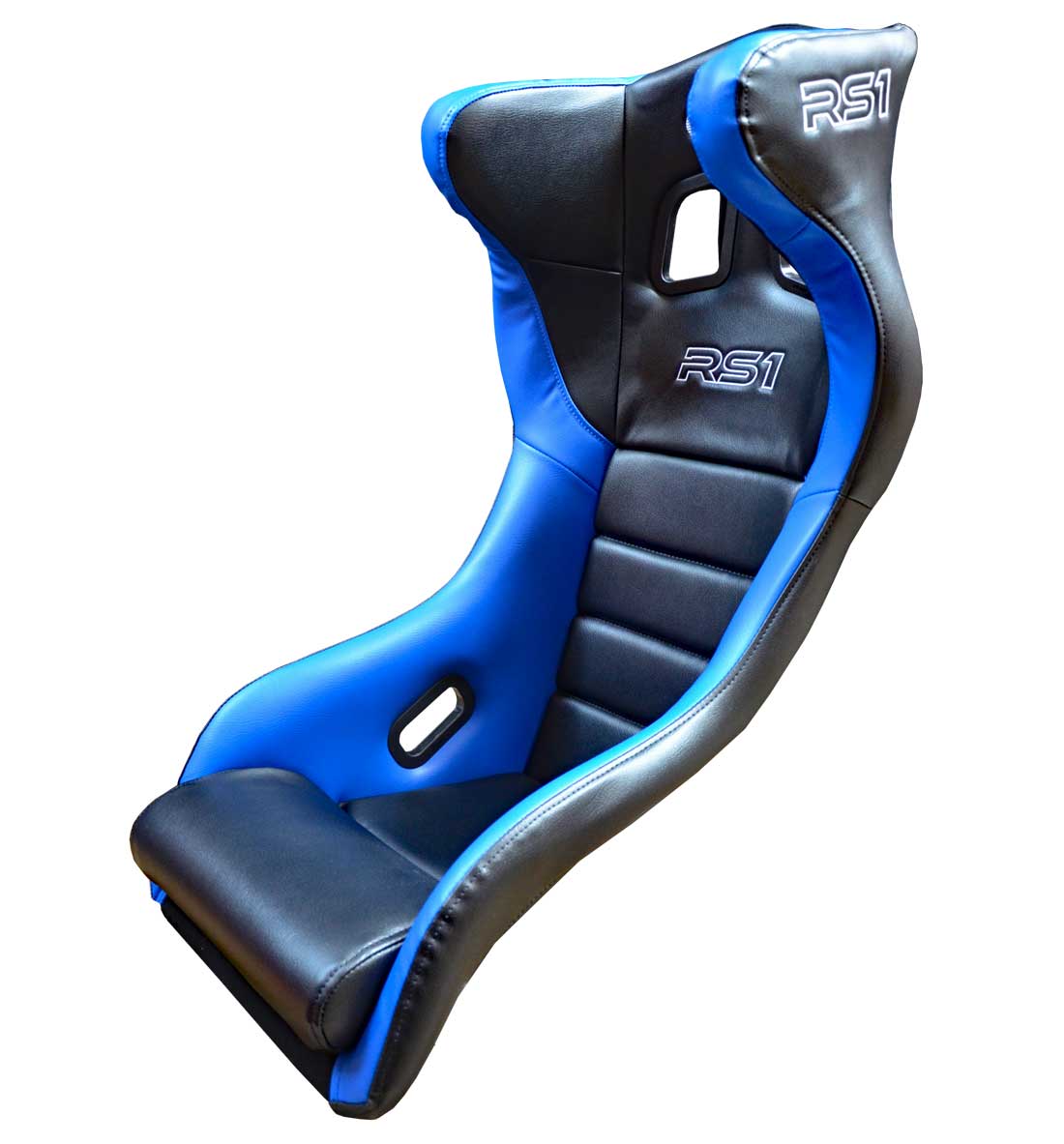 STR 'RS1' Race Seat Cover - 2030 Black/Blue PVC
