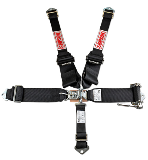 Simpson Racing Ratchet Harness - 3" to 2" Black